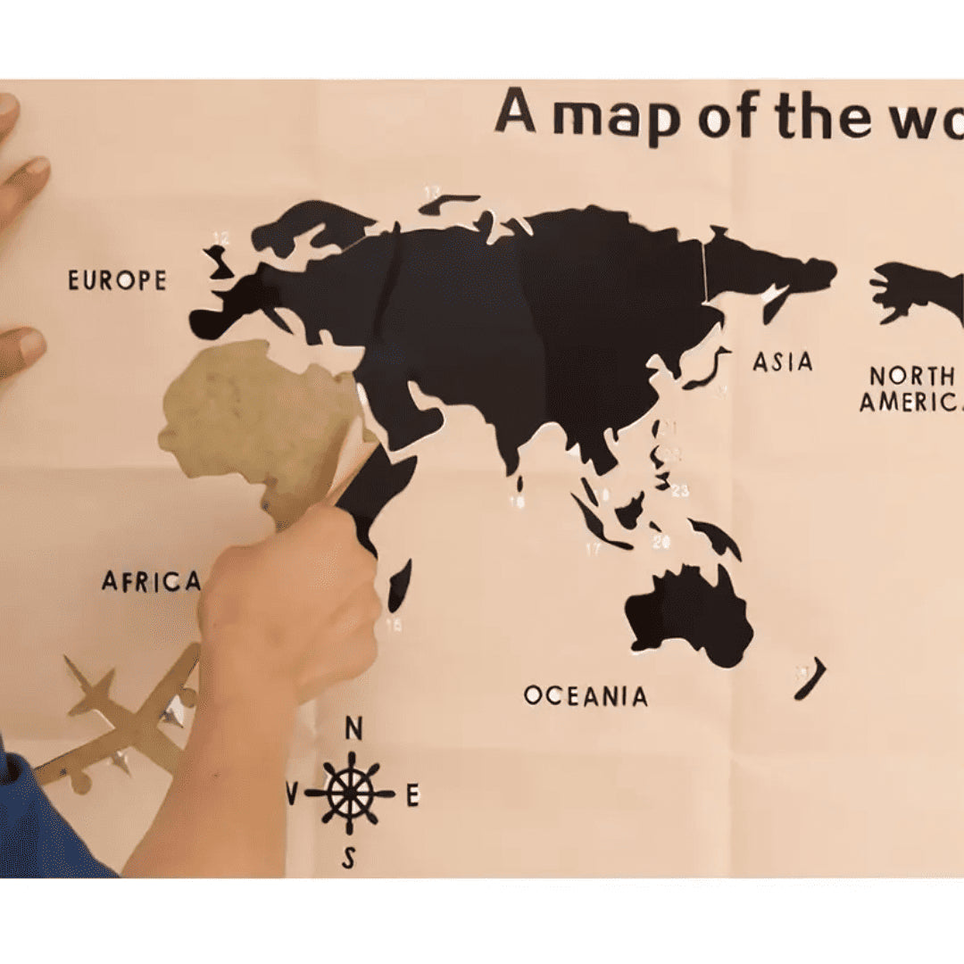 World Map Wall – 3D Acrylic World Map Wall Sticker
