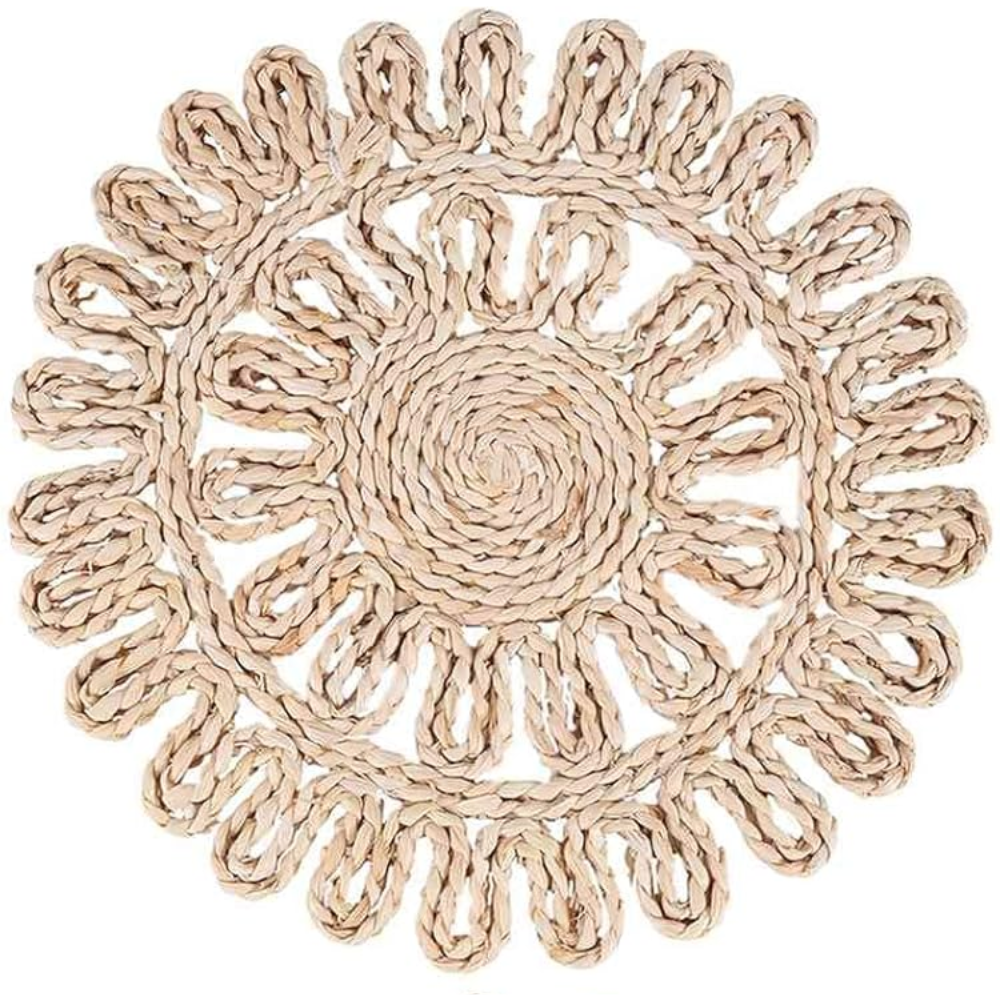 Rustic Boho Table Mats – Natural Woven Rattan Placemats