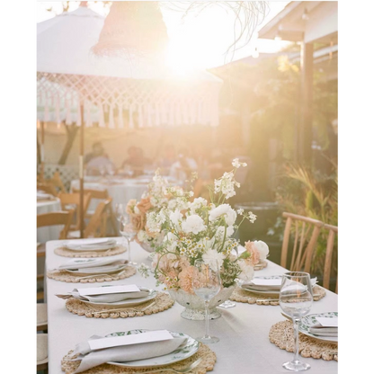 Rustic Boho Table Mats – Natural Woven Rattan Placemats